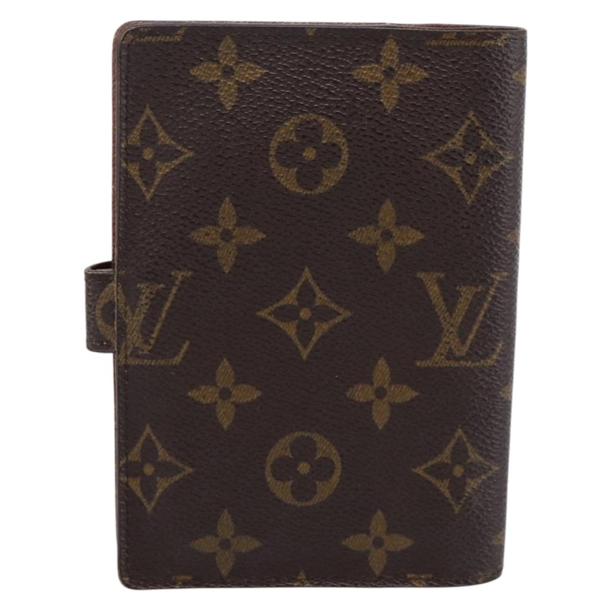 LOUIS VUITTON Monogram Agenda PM Day Planner Cover R20005 LV Auth 200095