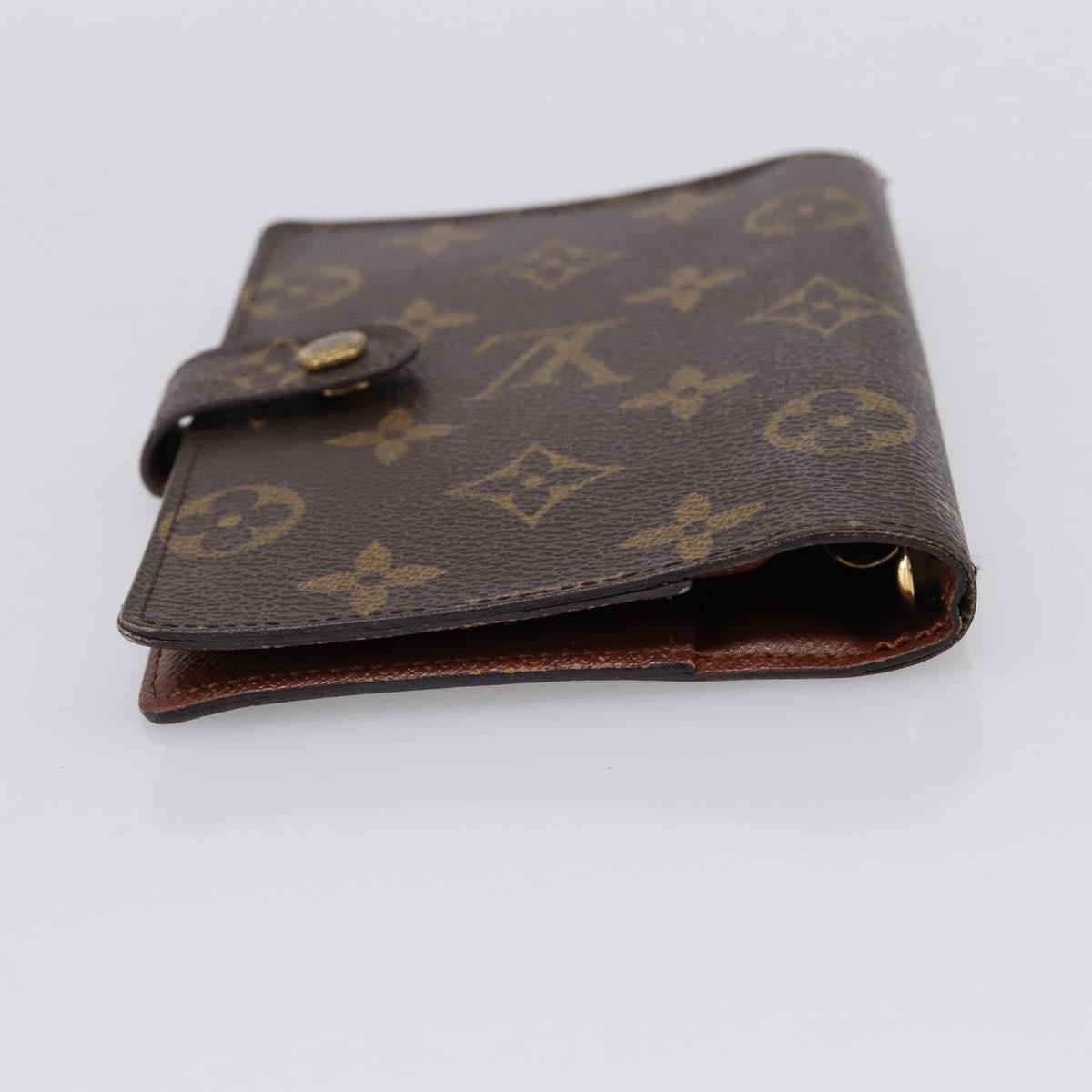 LOUIS VUITTON Monogram Agenda PM Day Planner Cover R20005 LV Auth 200095