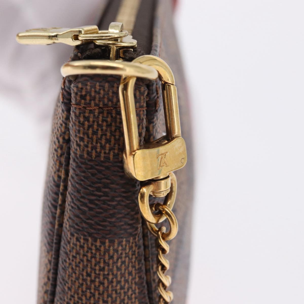LOUIS VUITTON Monogram Christmas limited Mini Pochette Pouch M41655 Auth 200096M