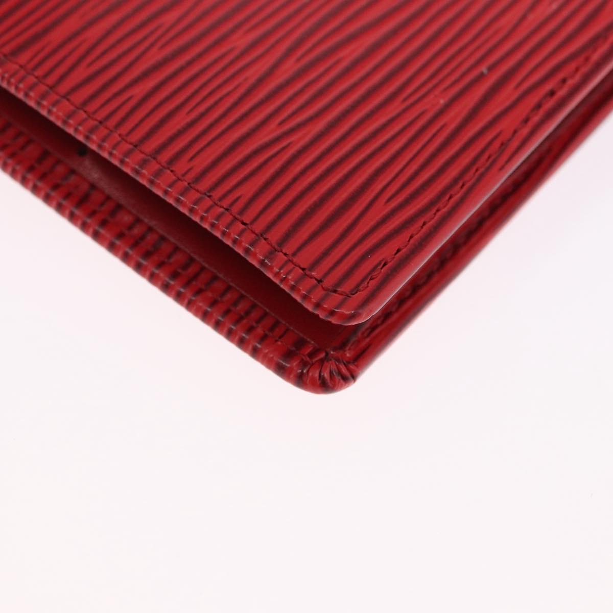 LOUIS VUITTON Epi Porte Billet Cartes Credit Monnaie Red M63547 Auth 200097A