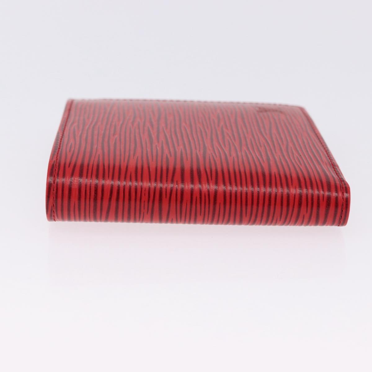 LOUIS VUITTON Epi Porte Billet Cartes Credit Monnaie Red M63547 Auth 200097A