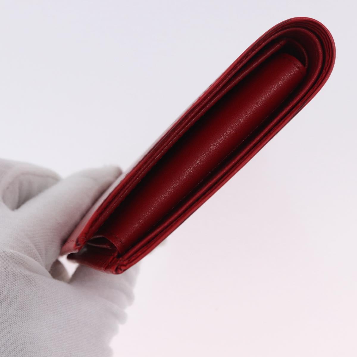 LOUIS VUITTON Epi Porte Billet Cartes Credit Monnaie Red M63547 Auth 200097A