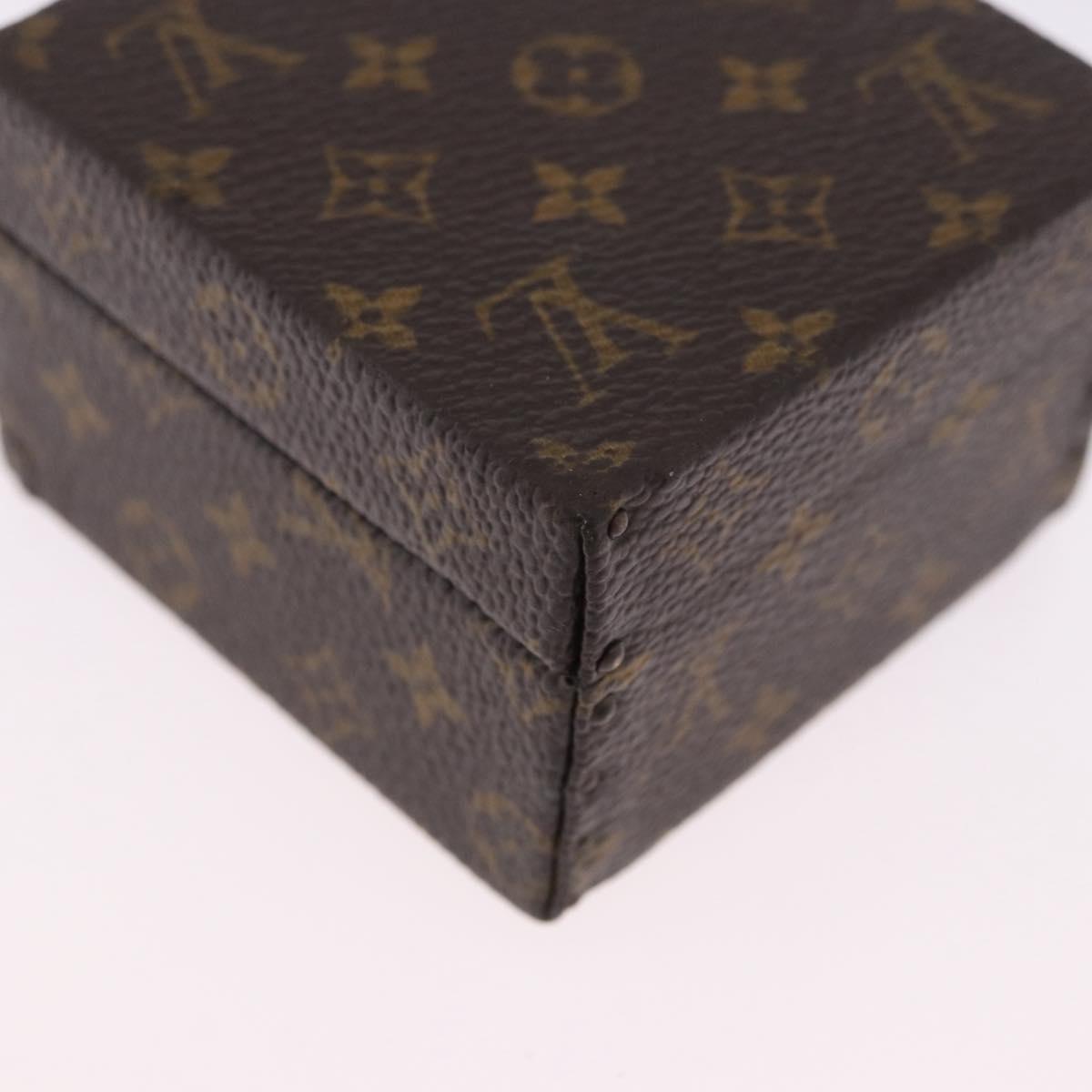 LOUIS VUITTON Monogram Jewelry Case Jewelry Box LV Auth 200102