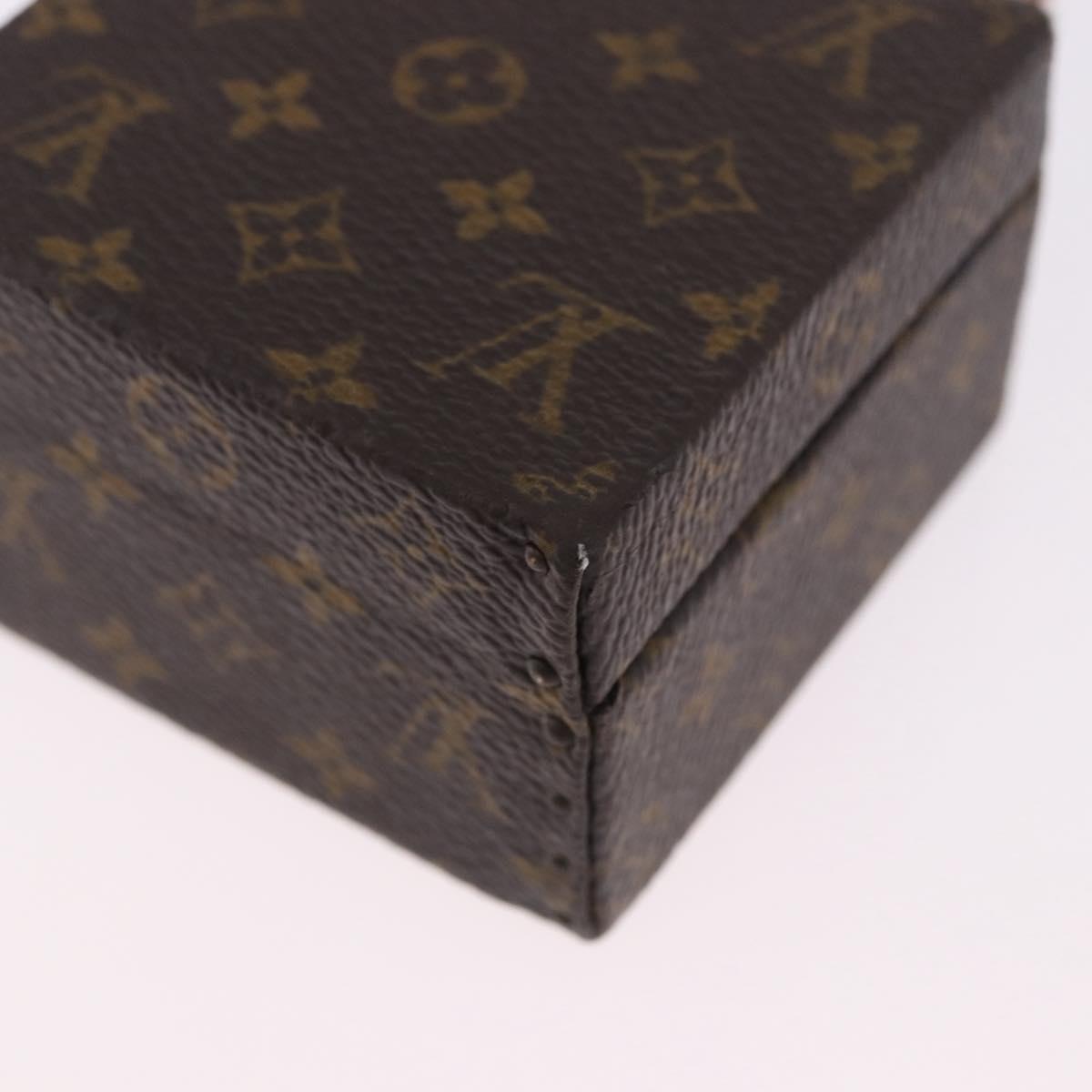 LOUIS VUITTON Monogram Jewelry Case Jewelry Box LV Auth 200102