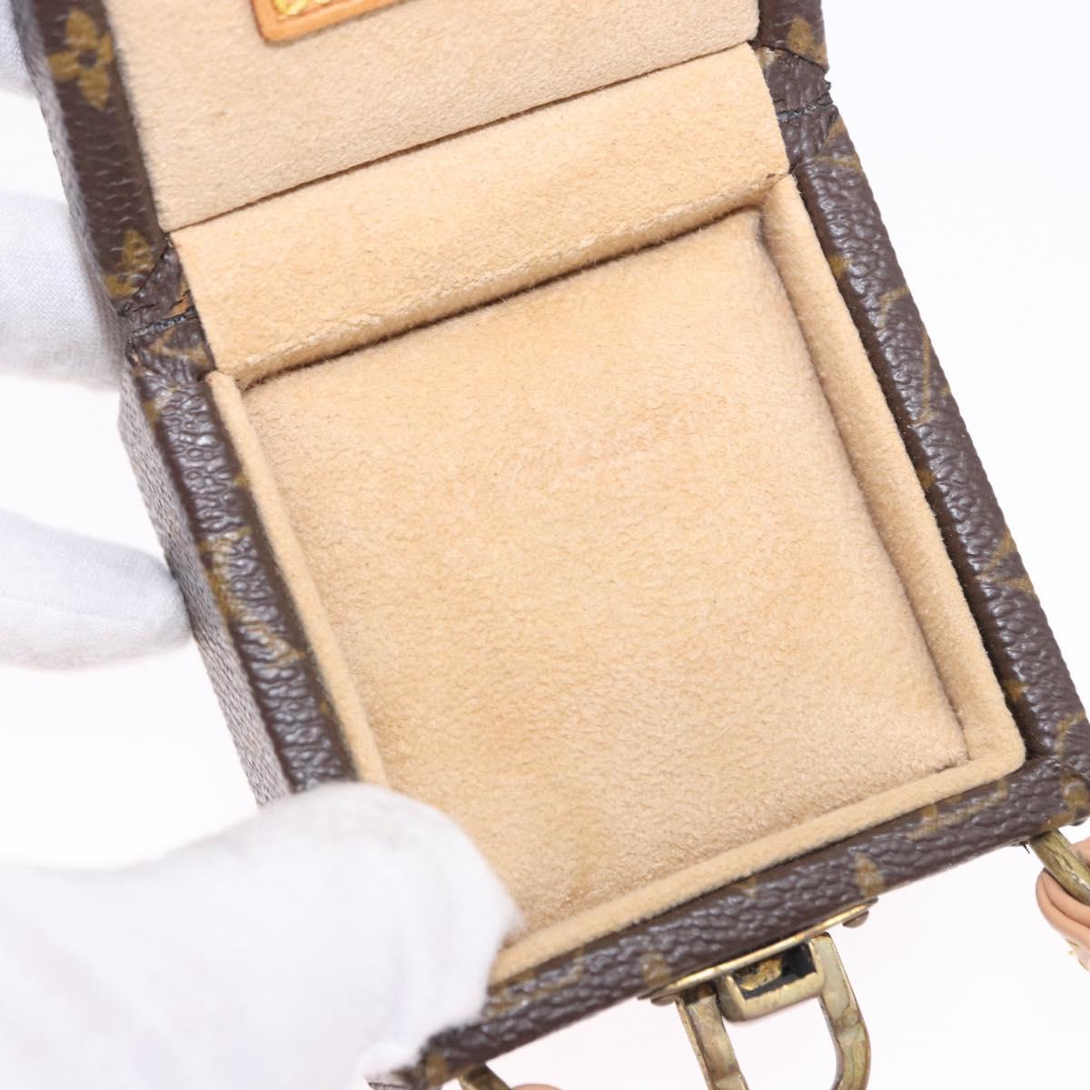 LOUIS VUITTON Monogram Jewelry Case Jewelry Box LV Auth 200102