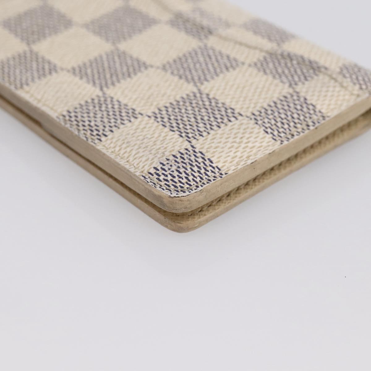 LOUIS VUITTON Damier Azur Organizer Dupoch Card Case N61727 LV Auth 200104