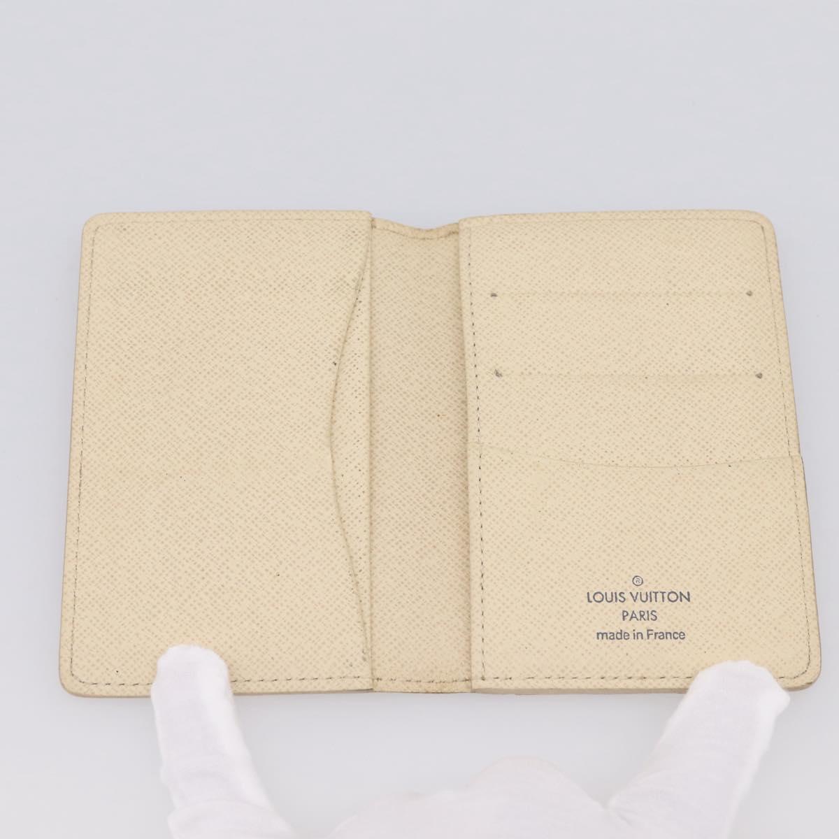 LOUIS VUITTON Damier Azur Organizer Dupoch Card Case N61727 LV Auth 200104