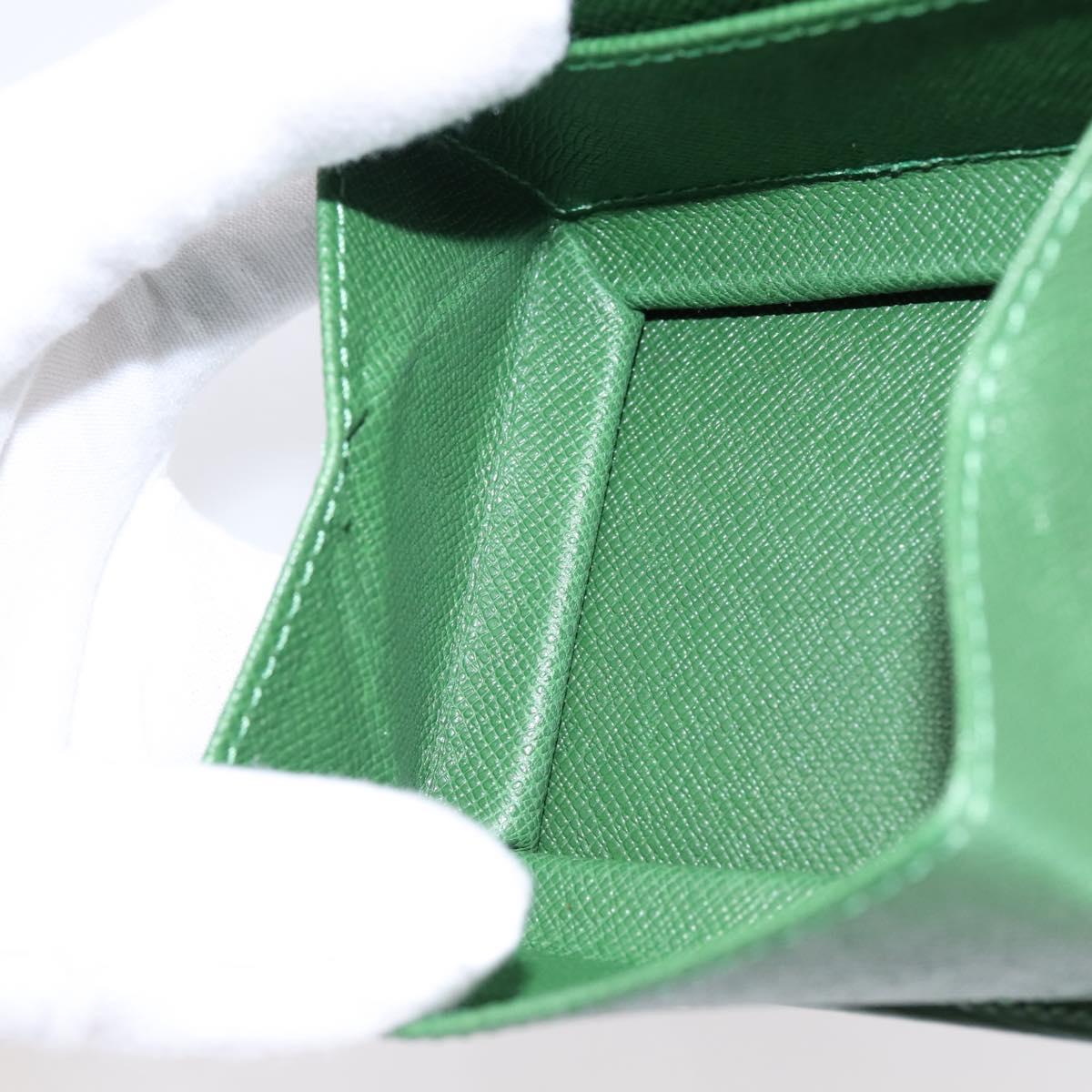LOUIS VUITTON Epi Porte Monnaie Boite Coin Purse Green M63694 LV Auth 200106V
