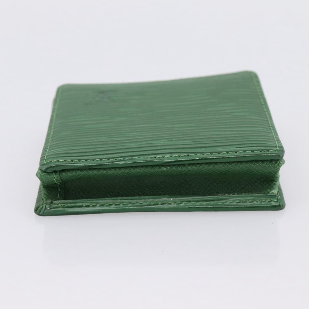 LOUIS VUITTON Epi Porte Monnaie Boite Coin Purse Green M63694 LV Auth 200106V