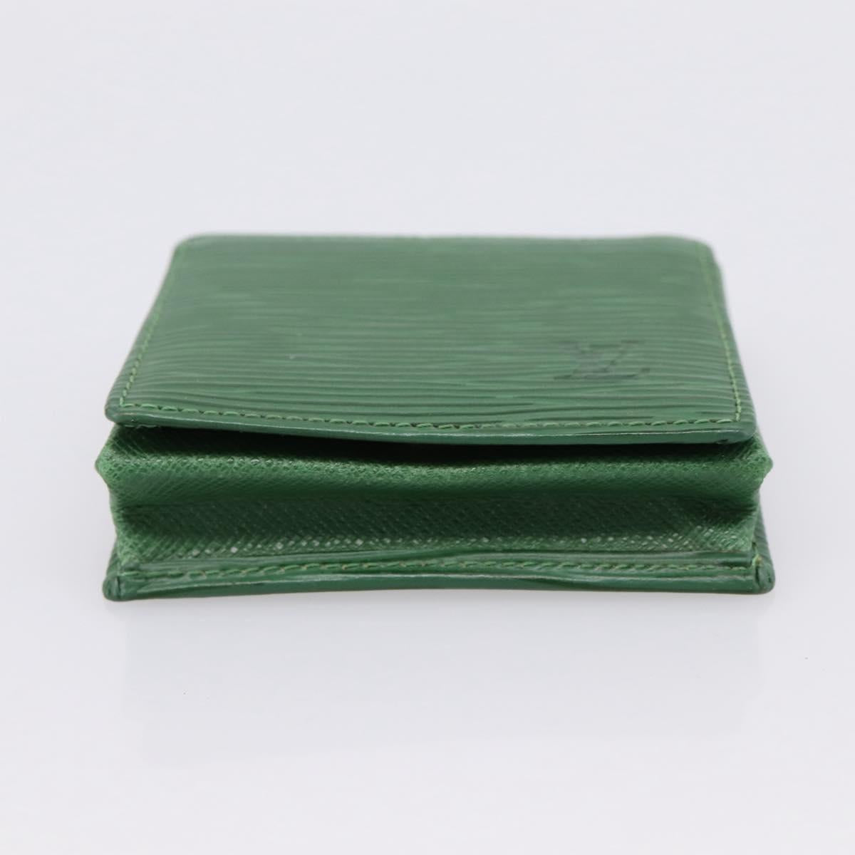 LOUIS VUITTON Epi Porte Monnaie Boite Coin Purse Green M63694 LV Auth 200106V