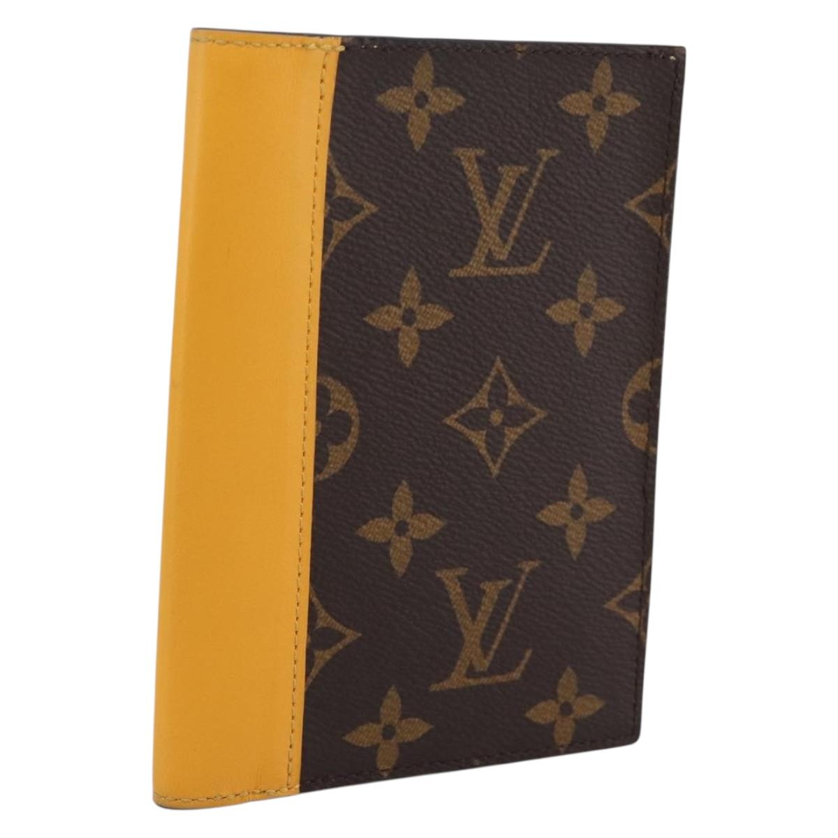 LOUIS VUITTON Monogram Macassar Couverteur Passport NM M12827 LV Auth 200109V