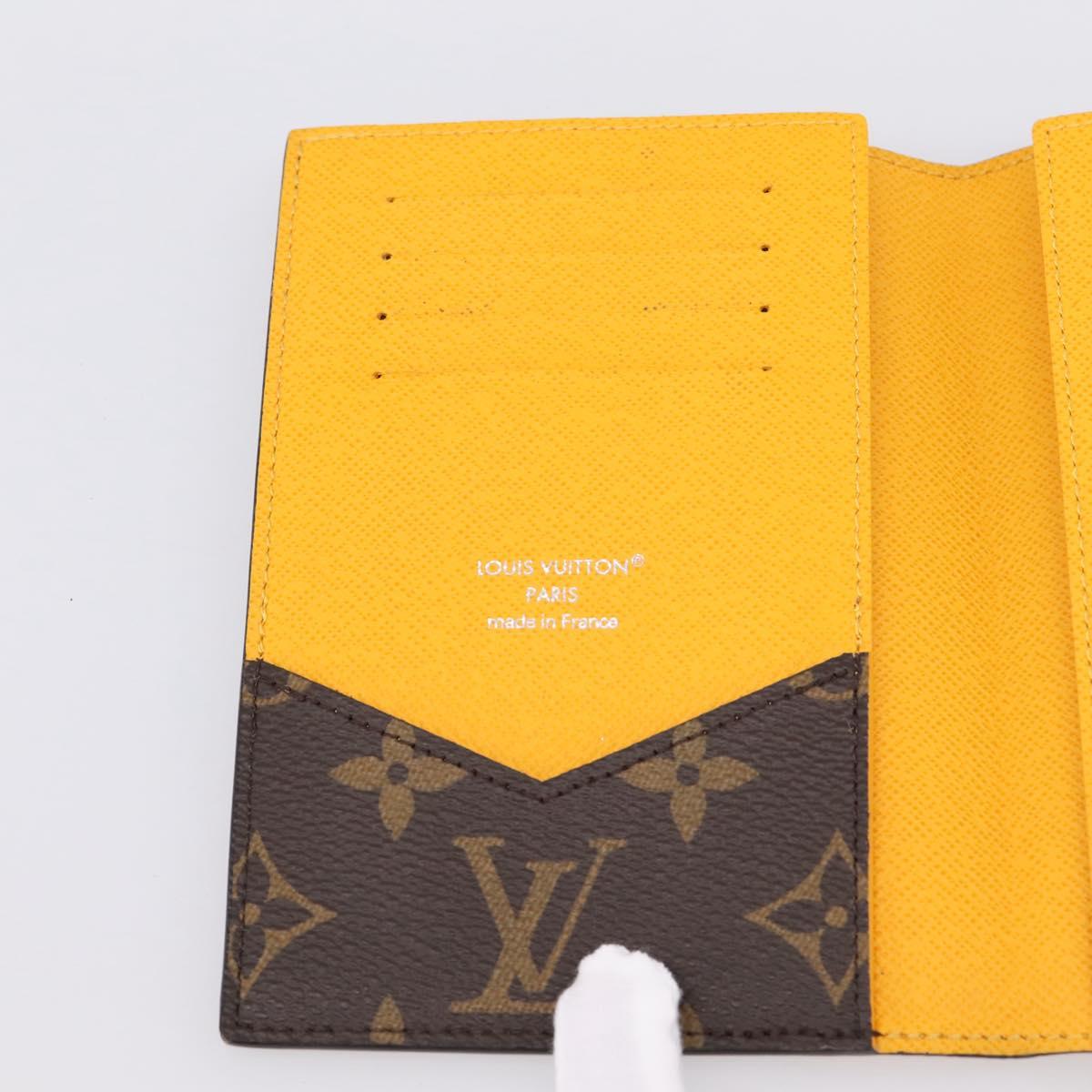 LOUIS VUITTON Monogram Macassar Couverteur Passport NM M12827 LV Auth 200109V