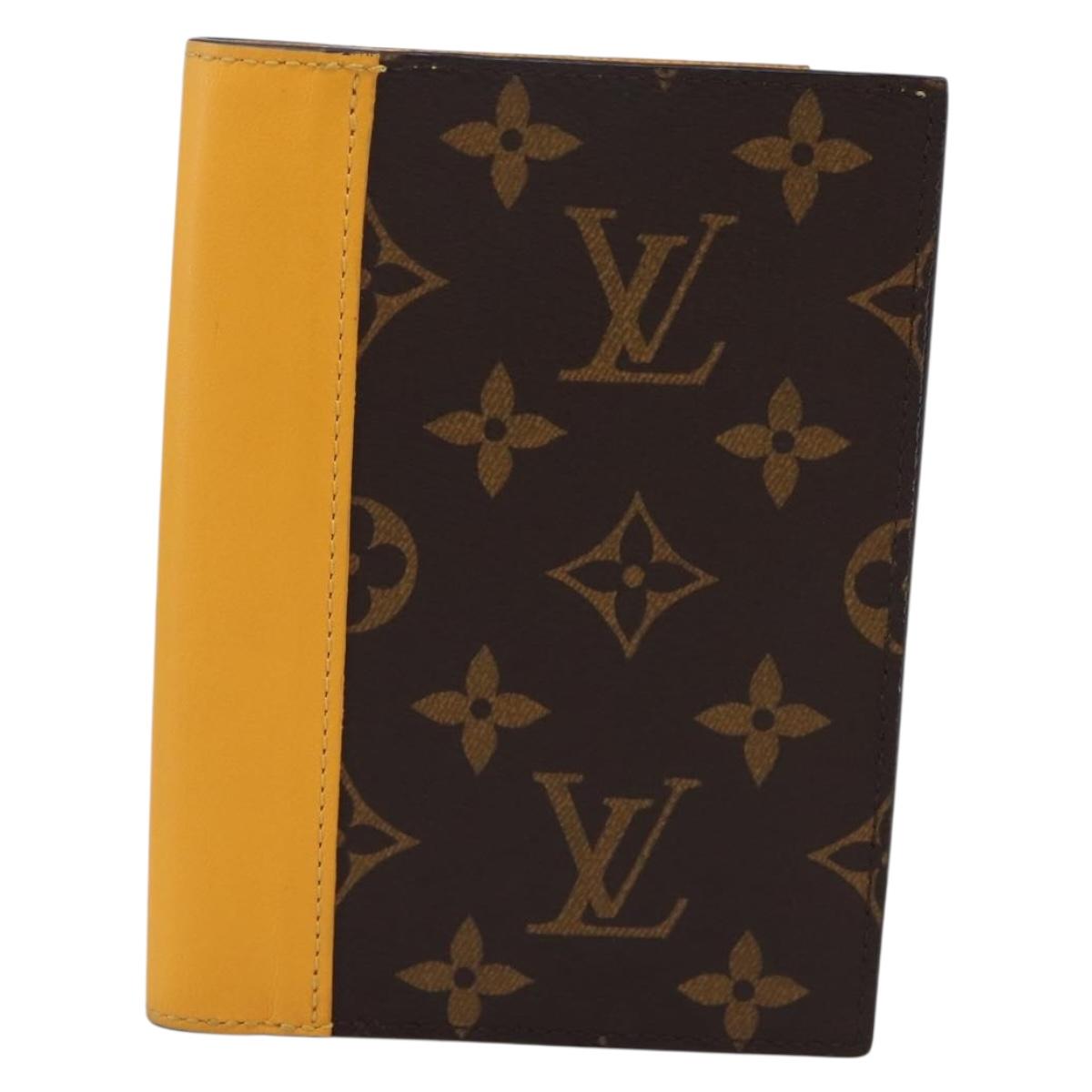 LOUIS VUITTON Monogram Macassar Couverteur Passport NM M12827 LV Auth 200109V
