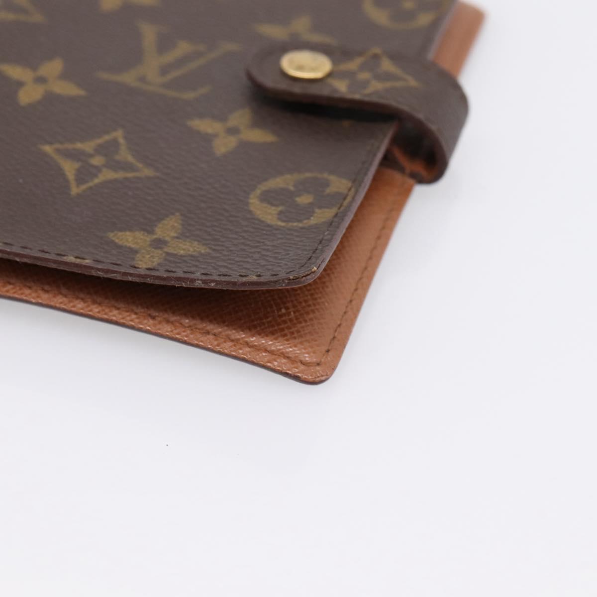 LOUIS VUITTON Monogram Agenda PM Day Planner Cover R20005 LV Auth 200110
