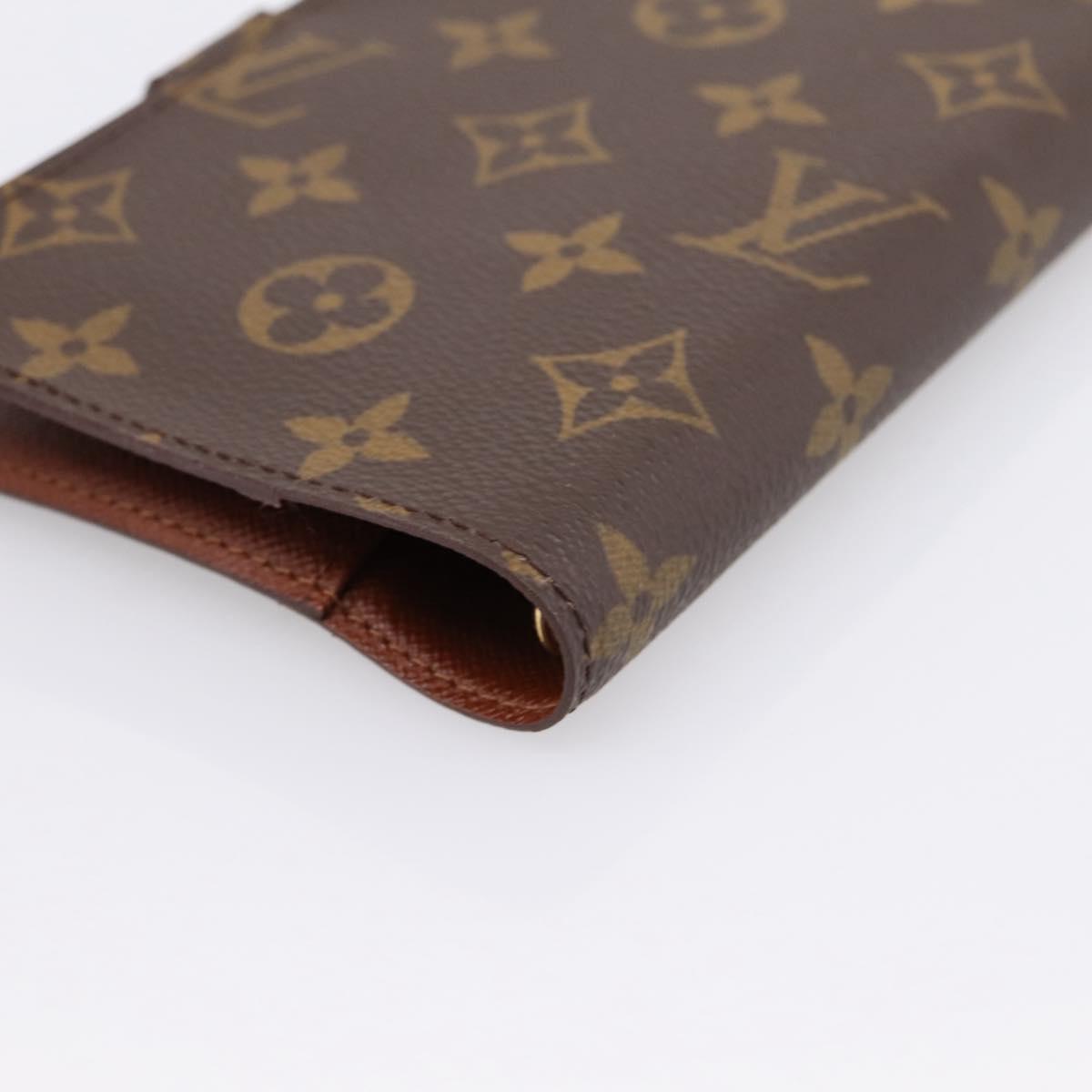 LOUIS VUITTON Monogram Agenda PM Day Planner Cover R20005 LV Auth 200111