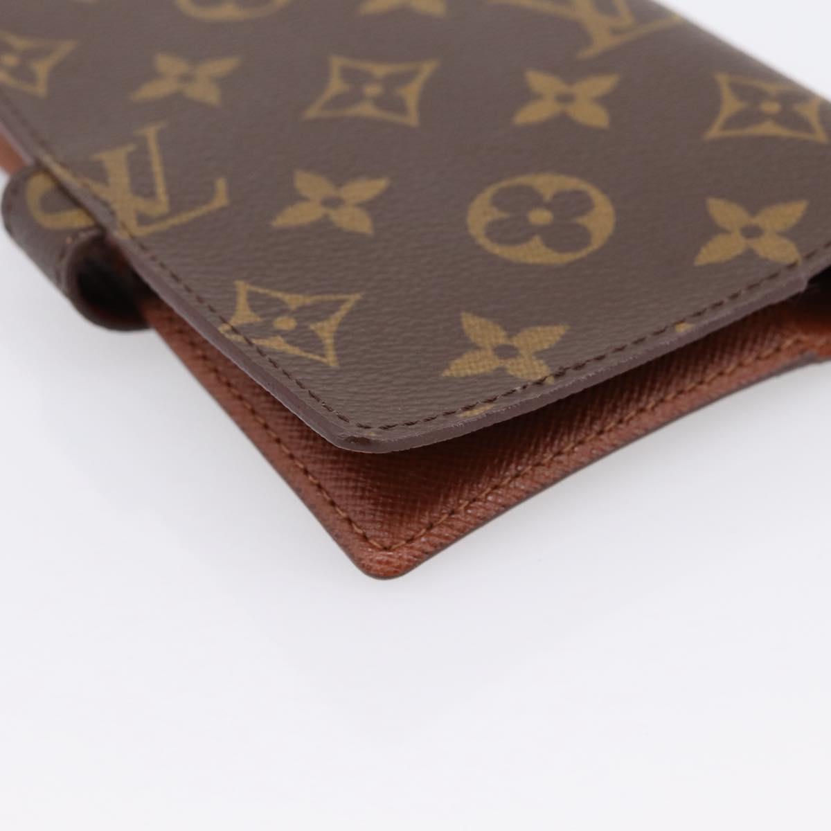 LOUIS VUITTON Monogram Agenda PM Day Planner Cover R20005 LV Auth 200111