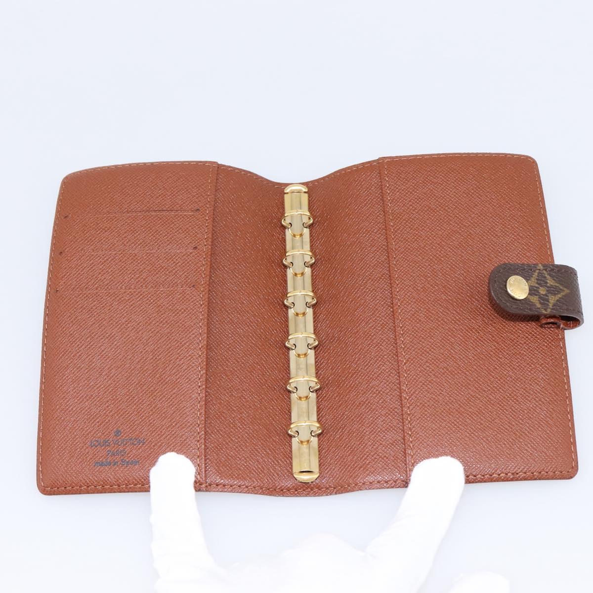 LOUIS VUITTON Monogram Agenda PM Day Planner Cover R20005 LV Auth 200111