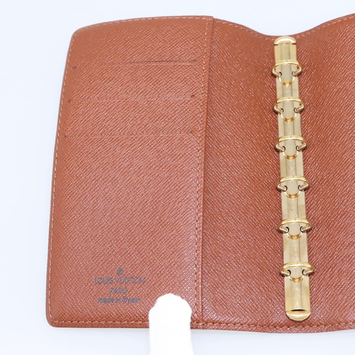 LOUIS VUITTON Monogram Agenda PM Day Planner Cover R20005 LV Auth 200111