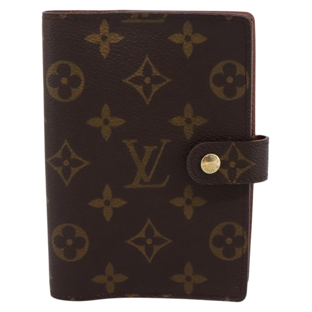 LOUIS VUITTON Monogram Agenda PM Day Planner Cover R20005 LV Auth 200111