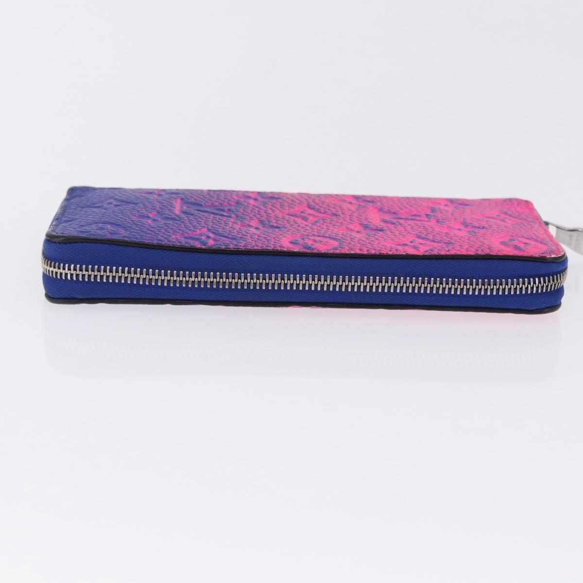 LOUIS VUITTON Taurillon Clemence Illusion Zippy Wallet Vertical Auth 200113V
