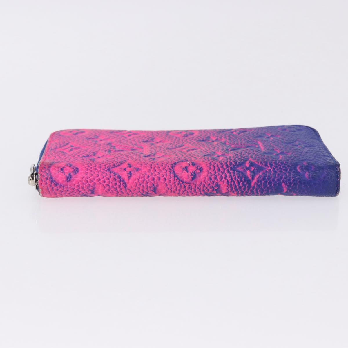 LOUIS VUITTON Taurillon Clemence Illusion Zippy Wallet Vertical Auth 200113V