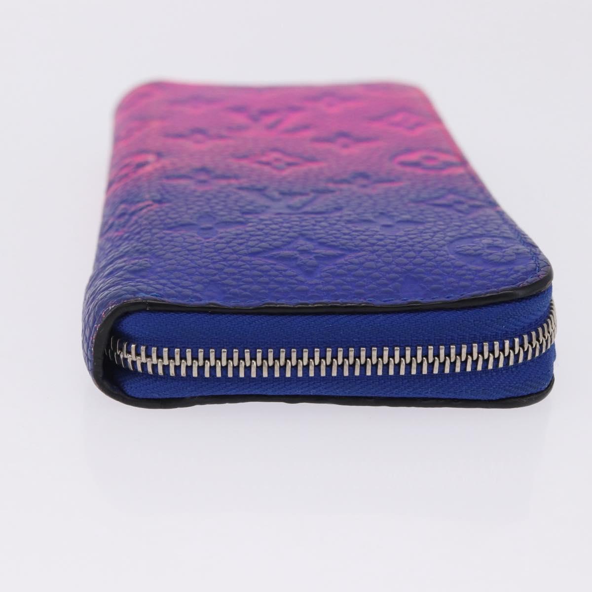 LOUIS VUITTON Taurillon Clemence Illusion Zippy Wallet Vertical Auth 200113V