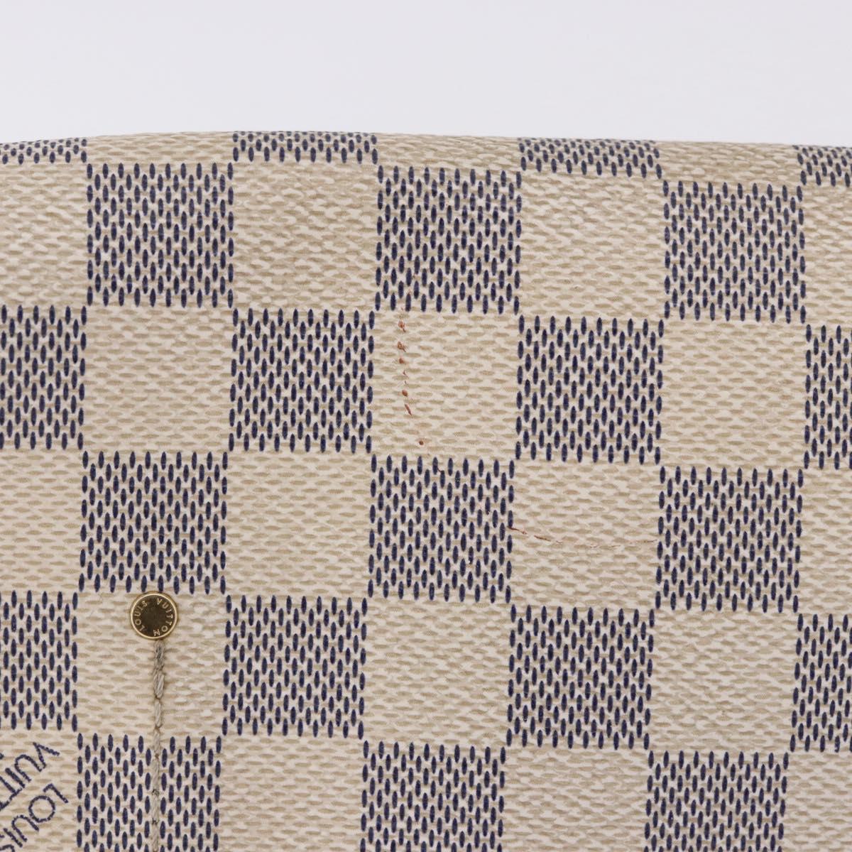 LOUIS VUITTON Damier Azur Favorit MM Shoulder Bag 2way N41275 LV Auth 200133