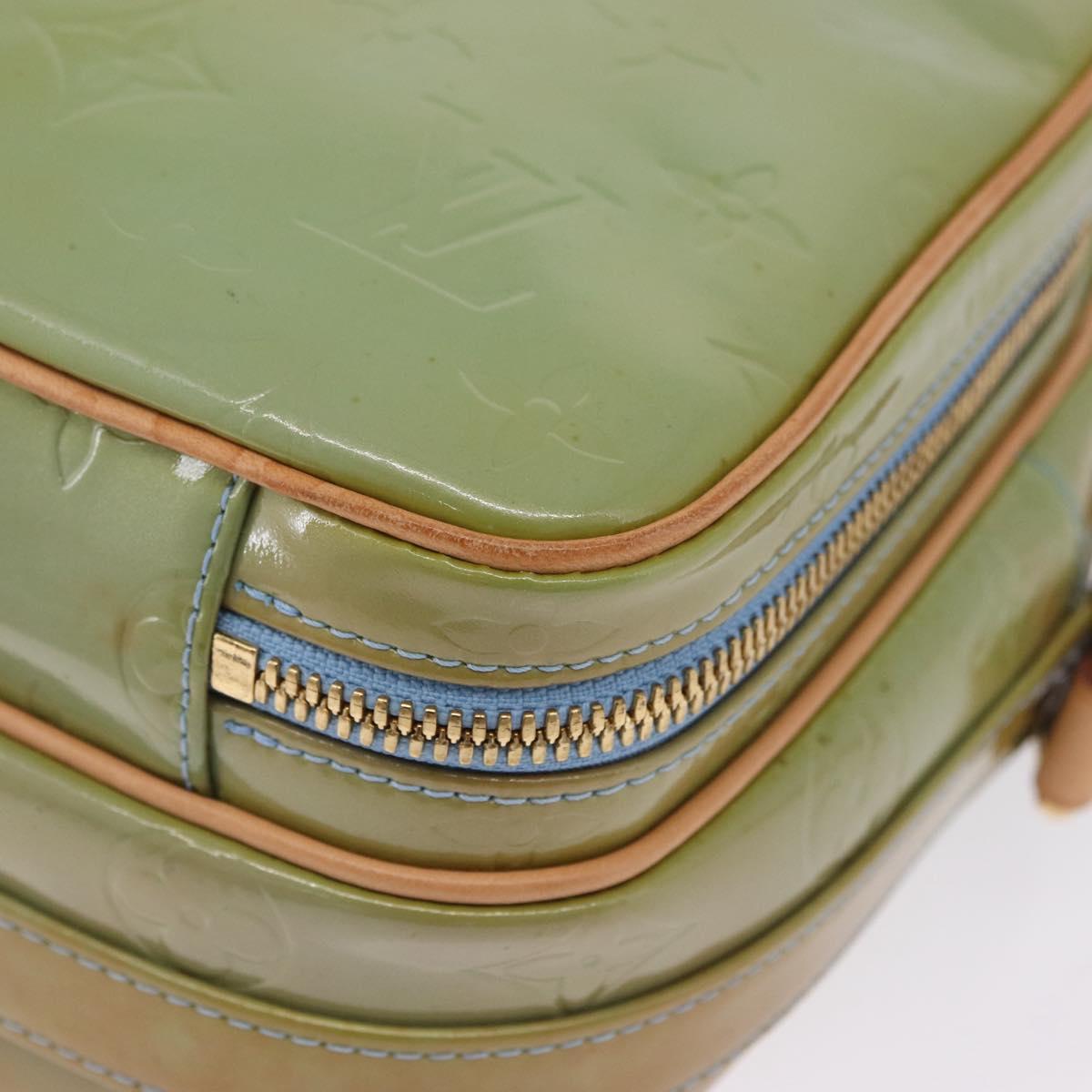 LOUIS VUITTON Monogram Vernis Wooster Shoulder Bag Baby Blue LV Auth 200134