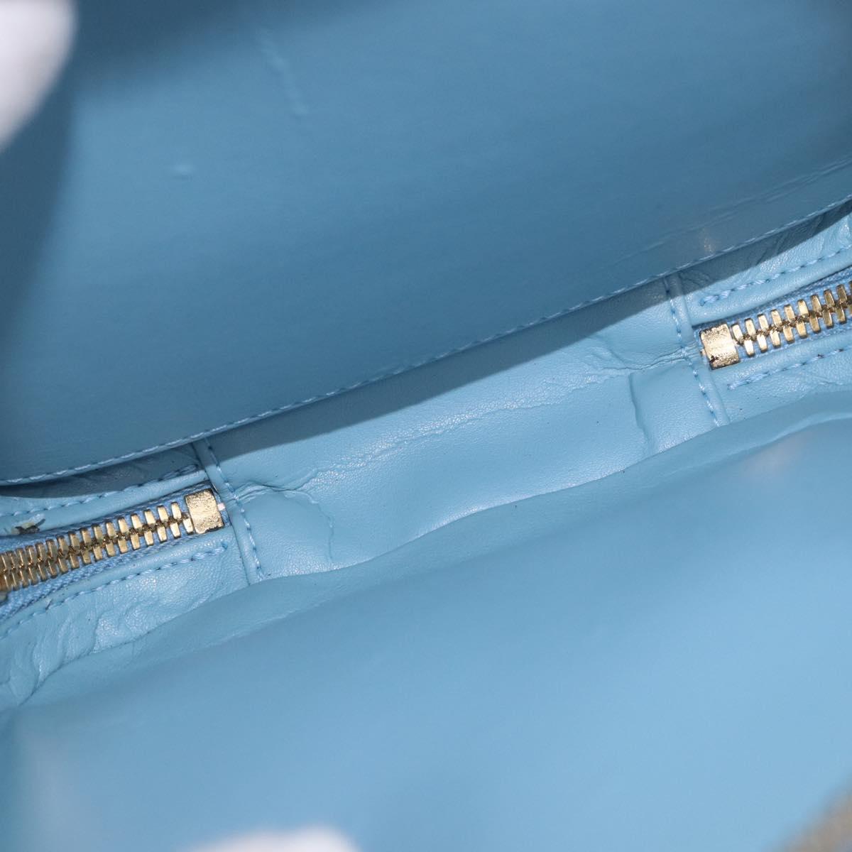 LOUIS VUITTON Monogram Vernis Wooster Shoulder Bag Baby Blue LV Auth 200134