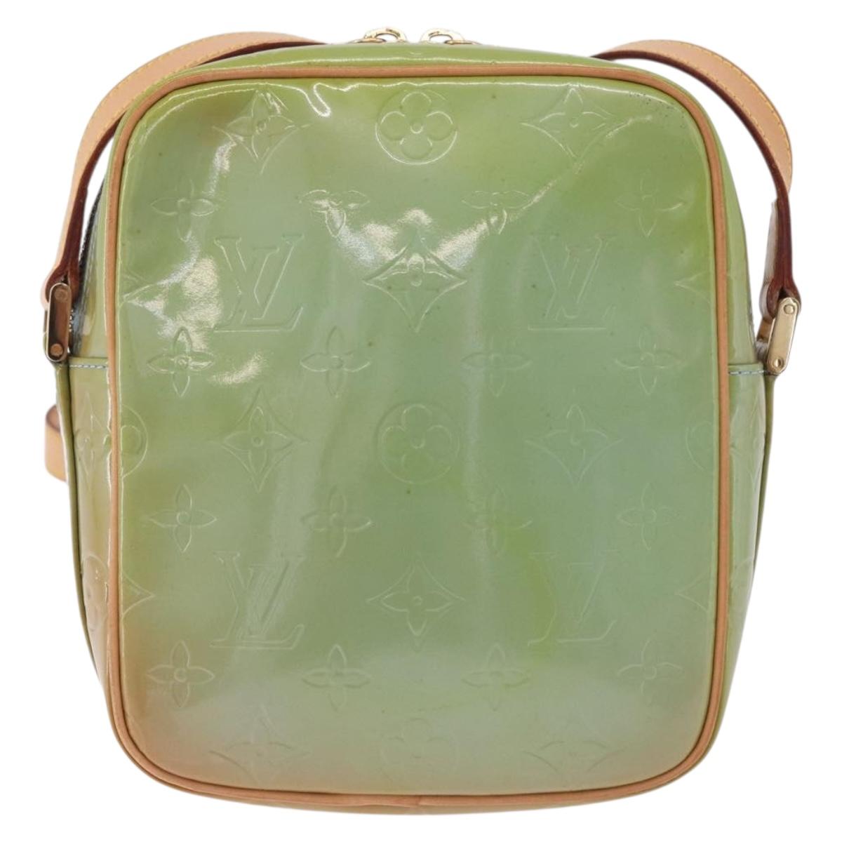 LOUIS VUITTON Monogram Vernis Wooster Shoulder Bag Baby Blue LV Auth 200134