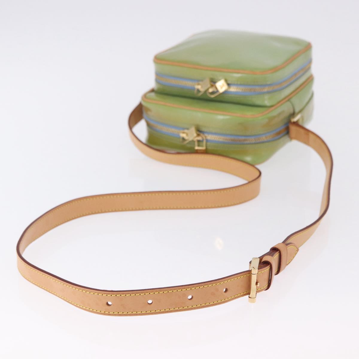 LOUIS VUITTON Monogram Vernis Wooster Shoulder Bag Baby Blue LV Auth 200134