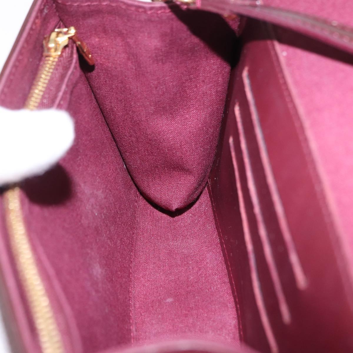 LOUIS VUITTON Monogram Vernis Rossmore PM Bag Rouge Favist M91547 LV Auth 200137