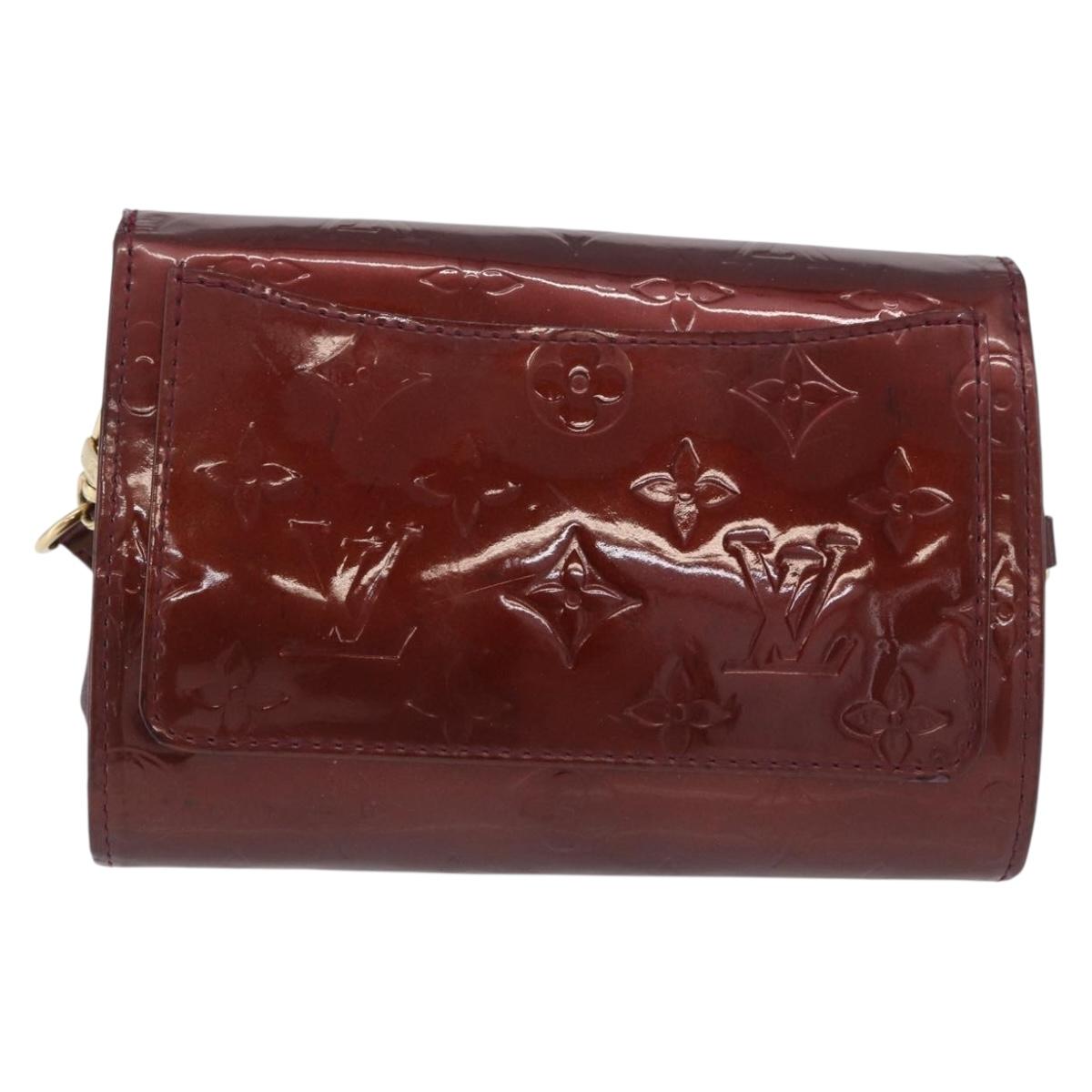 LOUIS VUITTON Monogram Vernis Rossmore PM Bag Rouge Favist M91547 LV Auth 200137