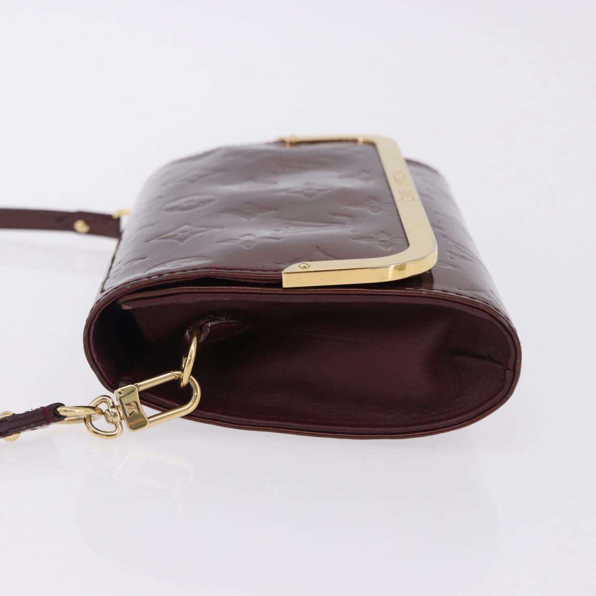 LOUIS VUITTON Monogram Vernis Rossmore PM Bag Rouge Favist M91547 LV Auth 200137