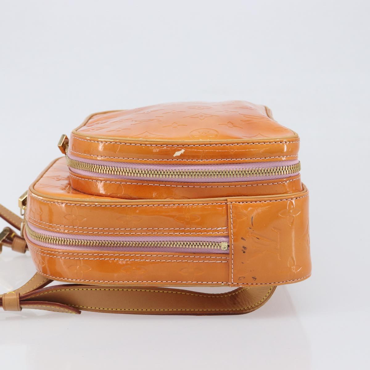 LOUIS VUITTON Monogram Vernis Marley Backpack Pink Rose M91039 LV Auth 200142