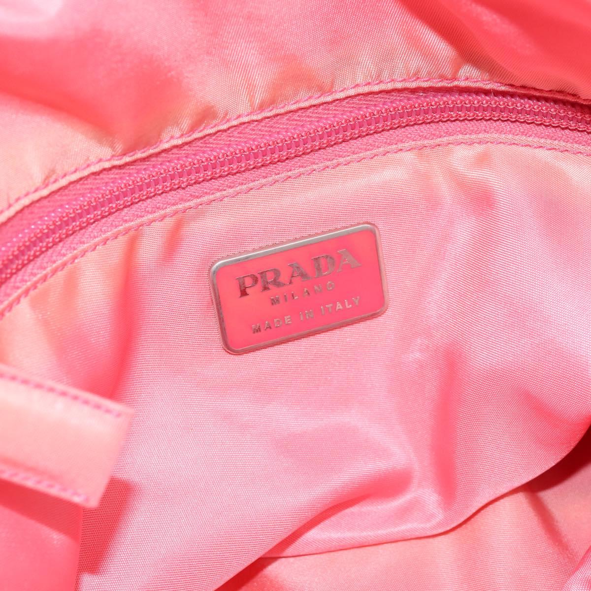 PRADA Tote Bag Nylon Pink Auth 200144