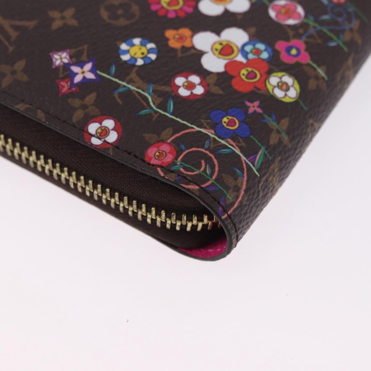 LOUIS VUITTON Monogram Takashi Murakami Zippy Wallet M14162 LV Auth 200162M