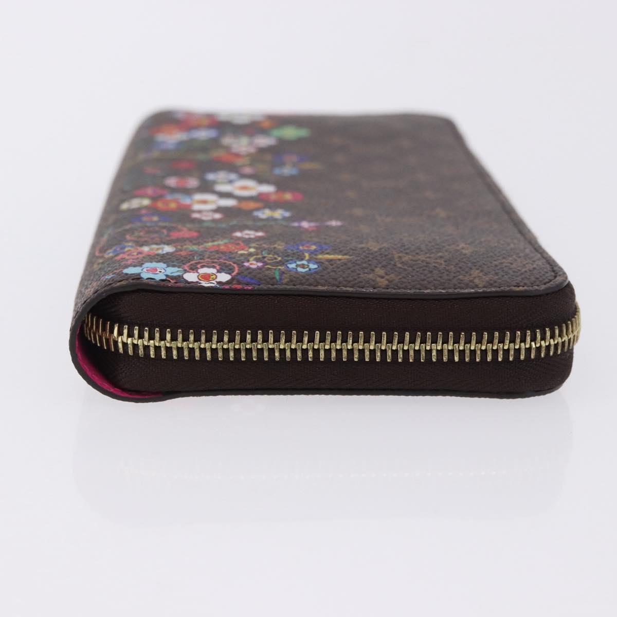 LOUIS VUITTON Monogram Takashi Murakami Zippy Wallet M14162 LV Auth 200162M