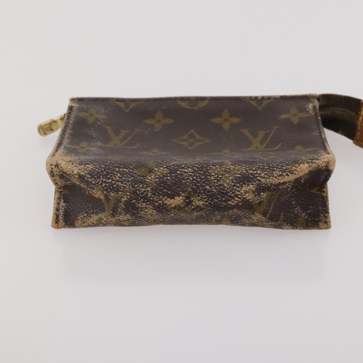 LOUIS VUITTON Monogram Pouch 2 Set LV Auth 200163