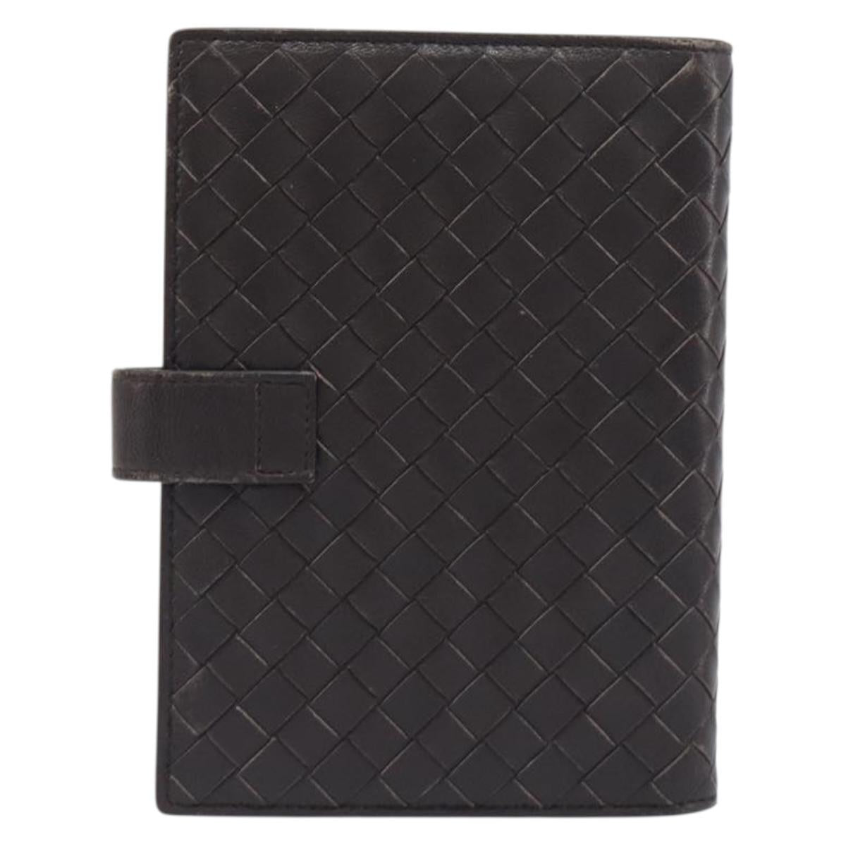 BOTTEGA VENETA INTRECCIATO Day Planner Cover Leather Brown 200901 Auth 200164A