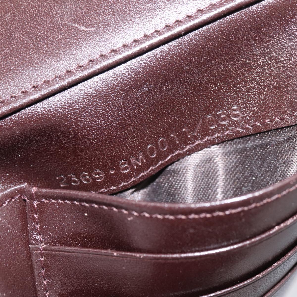 FENDI Zucca Canvas Trifold Wallet Brown Silver 8M0011 Auth 200165A