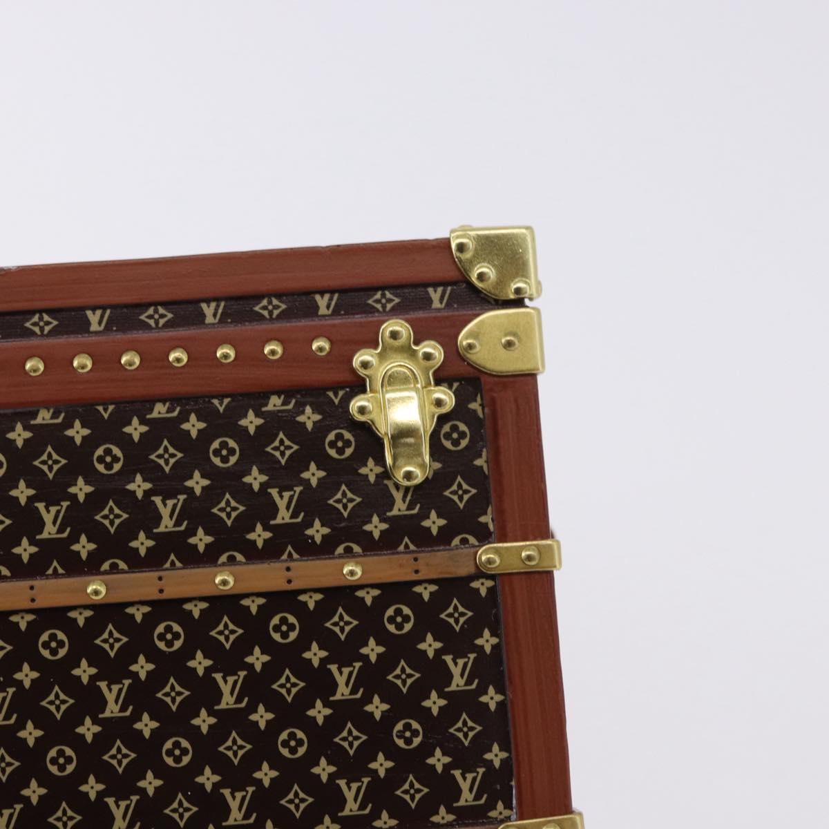 LOUIS VUITTON Monogram Paper Weight Metal Brown Gold Tone M99408 LV Auth 200168V