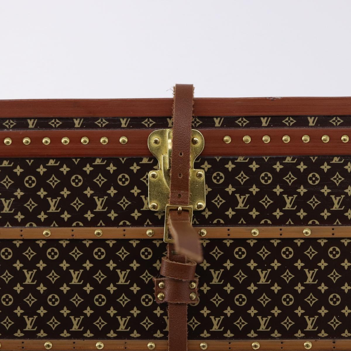 LOUIS VUITTON Monogram Paper Weight Metal Brown Gold Tone M99408 LV Auth 200168V