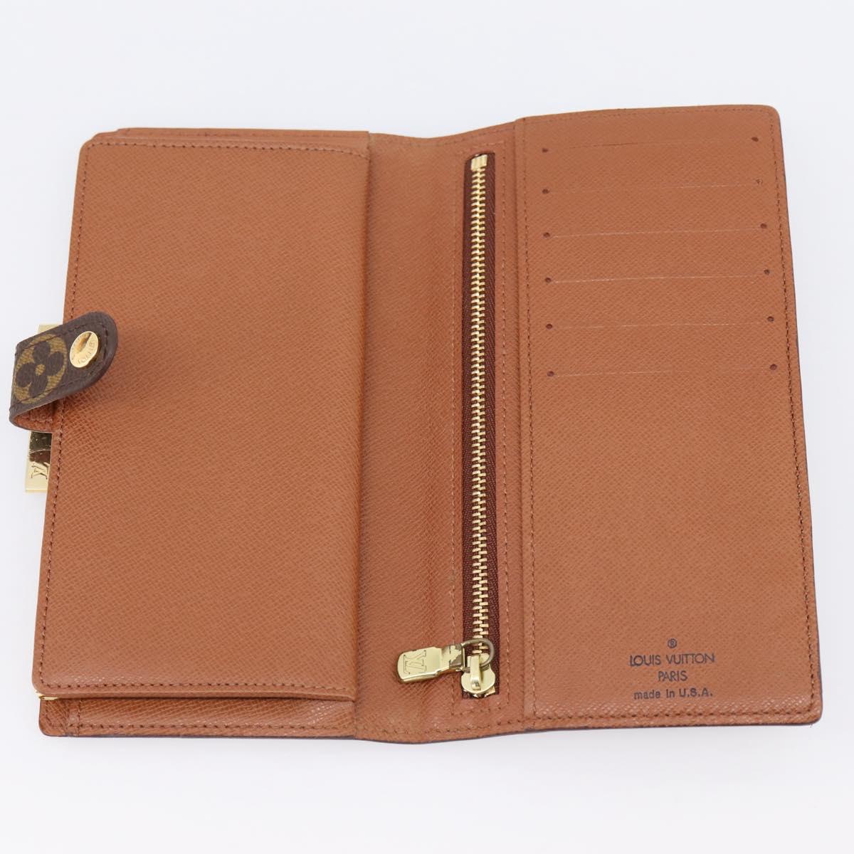 LOUIS VUITTON Monogram Continental Clutch Long Wallet T61217 LV Auth 200170