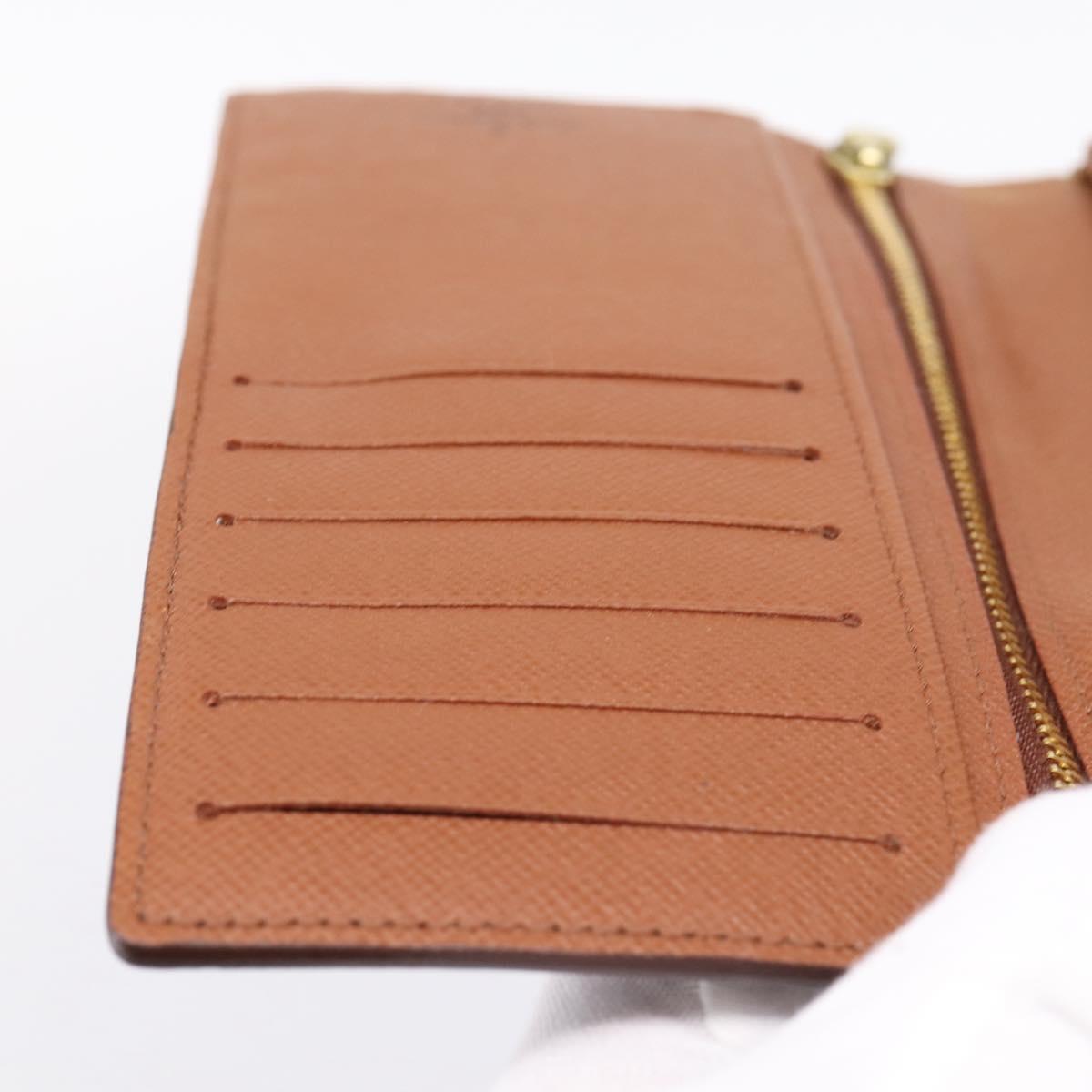 LOUIS VUITTON Monogram Continental Clutch Long Wallet T61217 LV Auth 200170