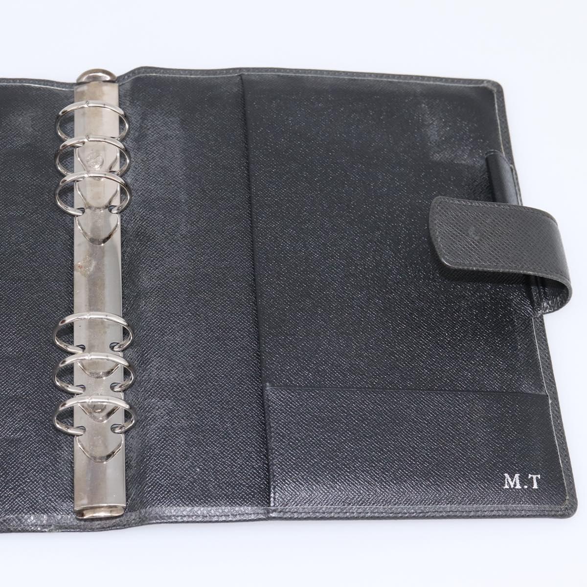 LOUIS VUITTON Taiga Agenda GM Day Planner Cover Ardoise R20232 LV Auth 200171