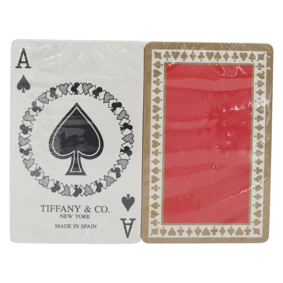 TIFFANY&Co. Playing Cards Paper Red Blue Auth 200172