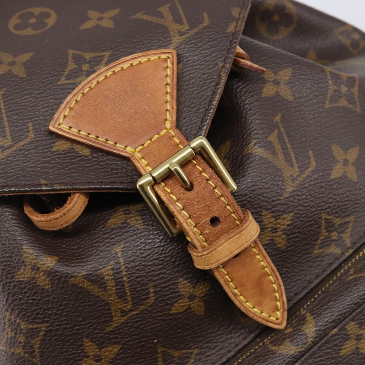 LOUIS VUITTON Monogram Montsouris MM Backpack M51136 LV Auth 200186