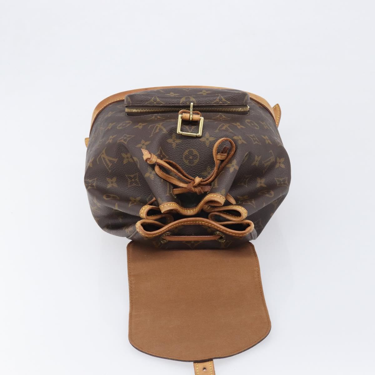 LOUIS VUITTON Monogram Montsouris MM Backpack M51136 LV Auth 200186