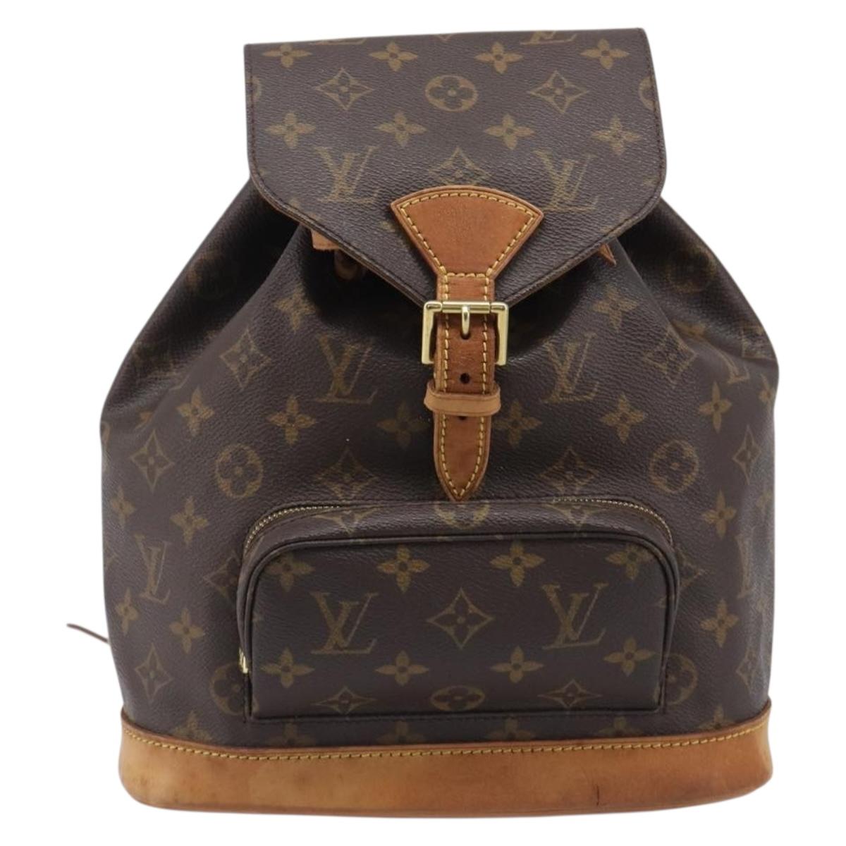LOUIS VUITTON Monogram Montsouris MM Backpack M51136 LV Auth 200186